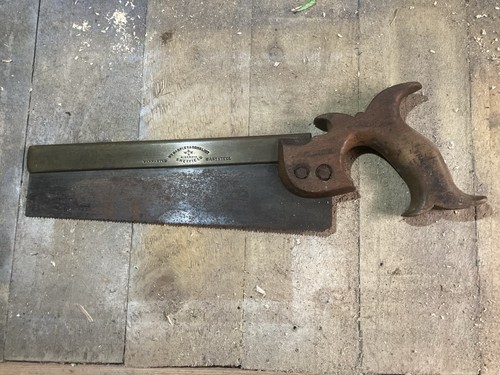 Antique vintage tenon saw - tenon,