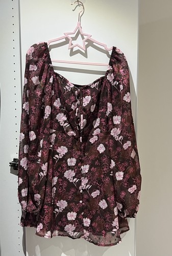 Boohoo floral blouson sleeve - blouson,
