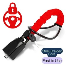 Seat Belt Lock Steering Wheel Lock Car Security Anti-Theft Device - UK