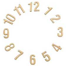 Wooden Clock Numbers Kit, Self