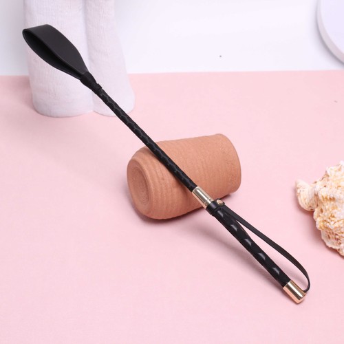 Leather 45cm straight whip - pu,