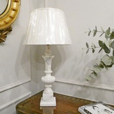 Antique Table Lamp Carved