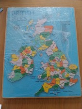 British Isles Puzzle Wooden