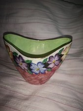 Maling 142 Pink Floral Vase