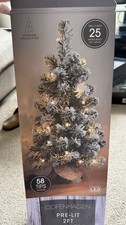 2ft Mini Pre-Lit Christmas Tree Tabletop Artificial Xmas Tree