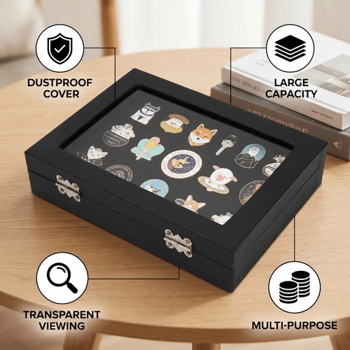 Pin display case - pin, box