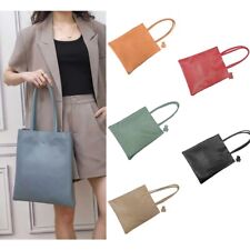 Boutique Smart flat Bag Woman Real Leather Medium Shoulder Commuting Handbag