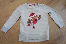 Grey robin sequin - sequin, christmas