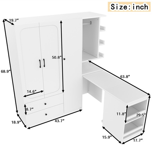 Doors wardrobe freestanding - 3,