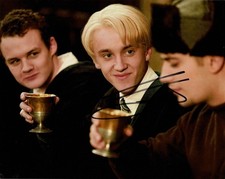 Tom Felton as Draco Malfoy in Harry Potter Signed 10x8 Photo + COA Slytherin