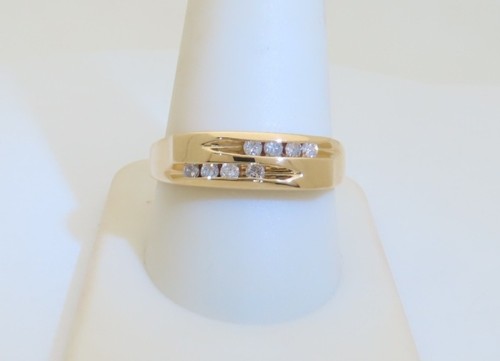 14k gold mens diamonds - diamonds, rings