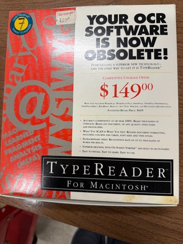 Type reader for - for, macintosh