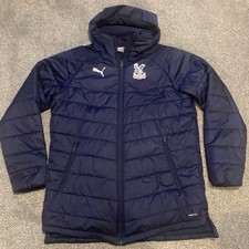 Puma Hooded Quilted sports jacket XXL Blue Crystal Palace soccer football
