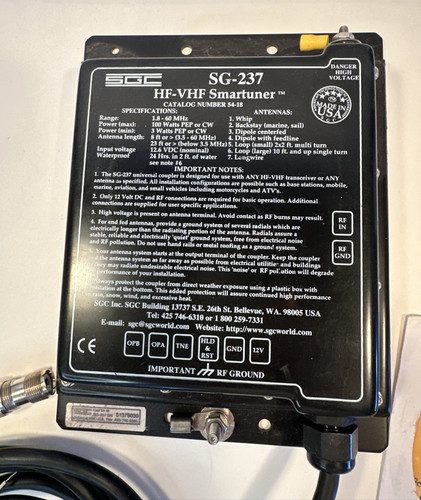 Sgc 237 vhf - hf, smartuner