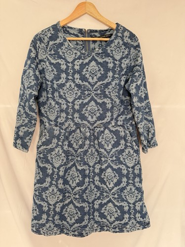 Oasis blue damask jacquard - blue,