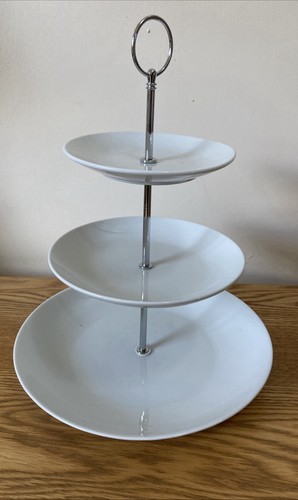 Tier white porcelain - white, cake