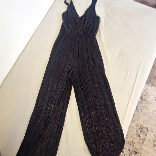 Topshop black pleated - pleated, v-neck