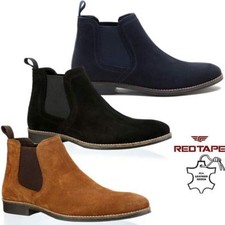 Mens Leather Chelsea Boots New