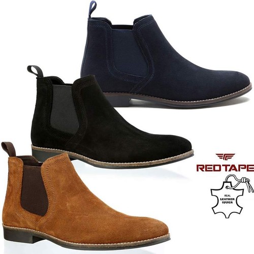 Mens leather chelsea - boots, new