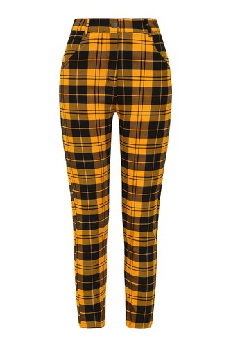 Yellow tartan check plaid - yellow,