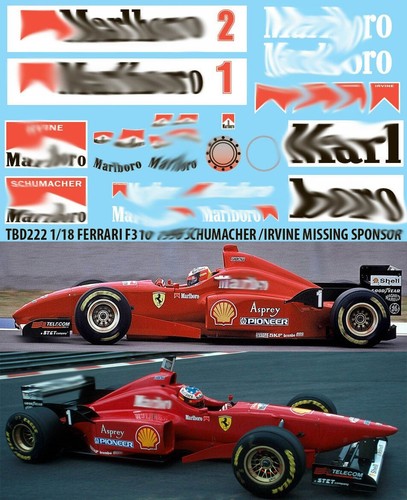 Decals for ferrari - 1/18, f310