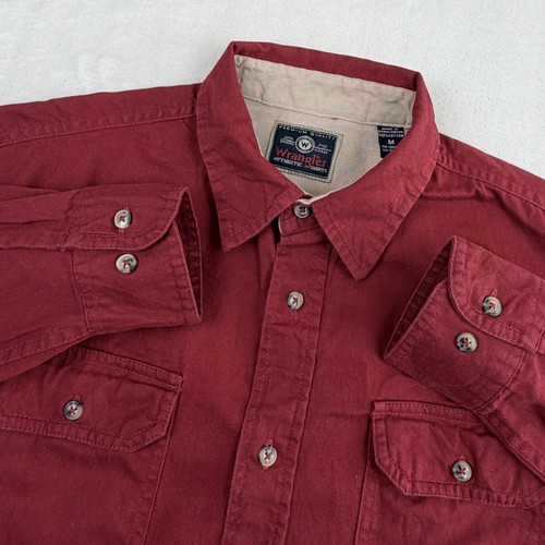 Wrangler shirt mens red - wrangler,
