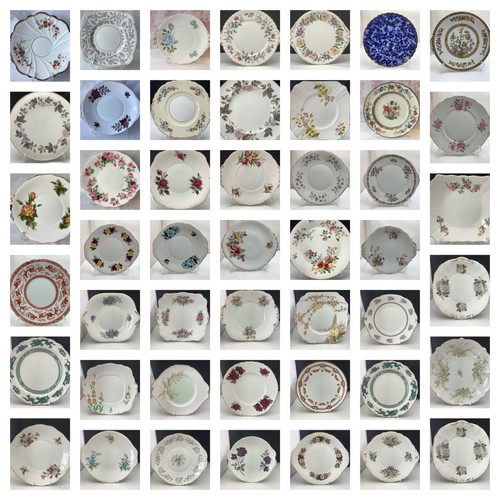 Vintage china serving plates - plates,