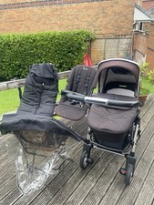 Silver Cross Pioneer Pram and Pushchair Single Seat Stroller, Brown + Black farm