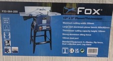 New boxed Fox F22-564-250 Planer Thicknesser 1500W 230V Woodworking Machine