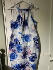 Coast Blue/ White Wiggle Pencil Dress Size 16