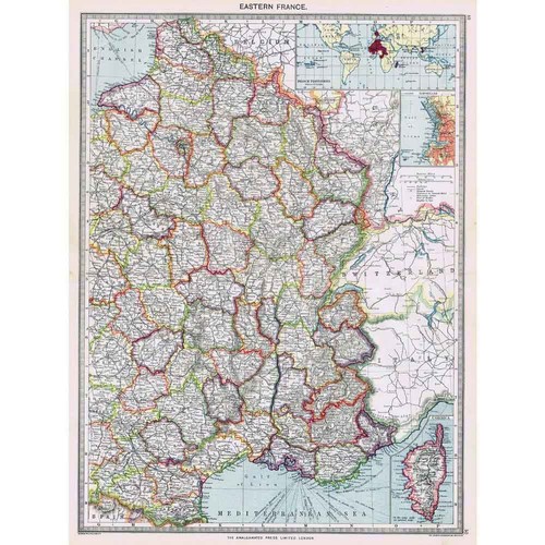 Antique map 1906 - 1906,