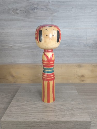Vintage large kokeshi doll - large, 12"