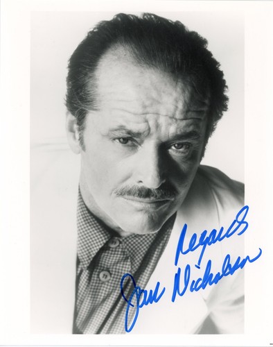 Jack nicholson signed b w - jack,