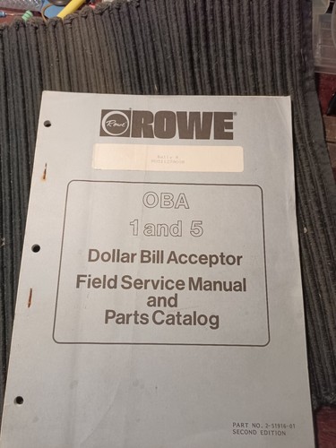 Rowe jukebox manual for dollar - rowe,