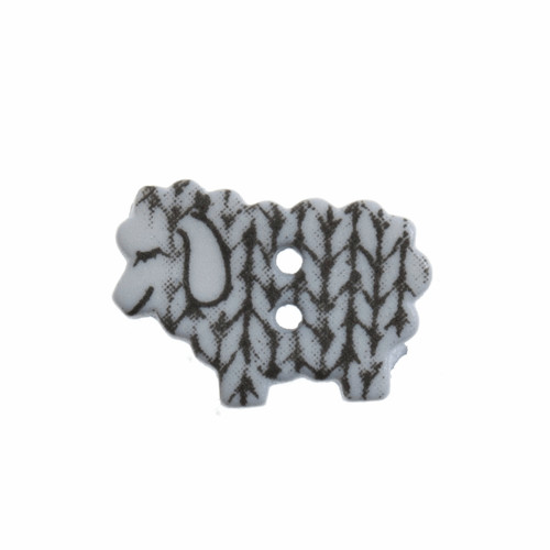 Trimits knitted sheep button - knitted,