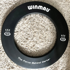 WINMAU The Force Behind Darts Black Dartboard Surround