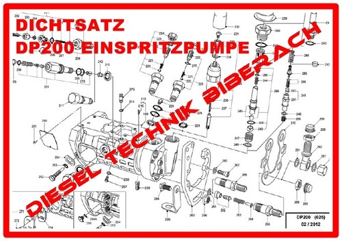 Gasket set for injection pump - injection,