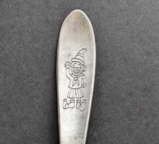 Rare Clown Food Spoon Pusher Stainless Steel 18/8 Cutlery