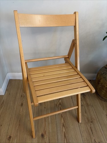 Wooden folding chair - folding, beech