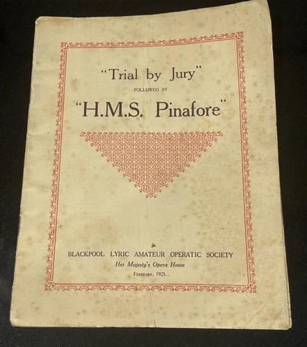 Theatre programme blackpool - programme,