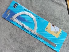 Good Quality Large Stainless Steel 180° Protractor Angle Ruler Measuring Tool