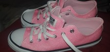 Converse Pink Glitter Chuck Taylor Low Tops UK Size 5