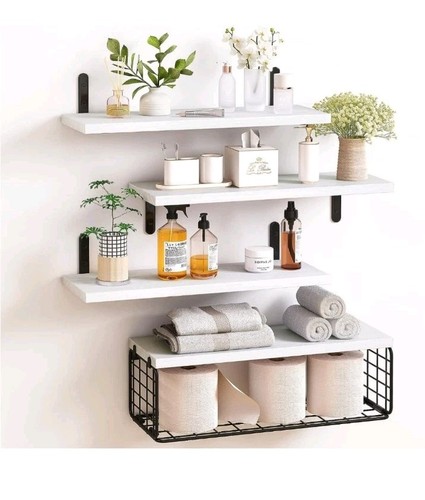 Wood floating shelves with - wood,
