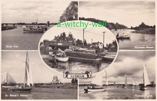 Vintage Postcard - Ludham, Bridge, River Ant, Womack Water, Norfolk Broads - RP