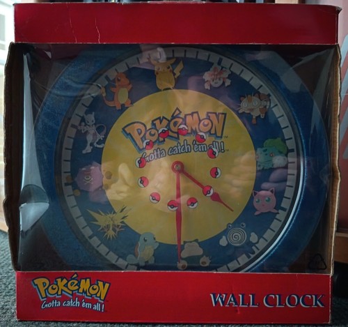 Pokemon wall clock boxed - pokemon,