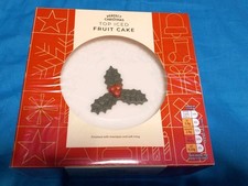 1 TOP ICED PERFECT CHRISTMAS FRUIT CAKE WITH MARZIPAN 907g. Free P&P 
