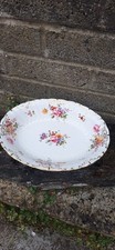 Large Royal Crown Derby Porcelain Posies? Dish English Ceramic