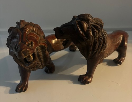 Pair intrically carved - pair,