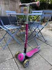 Globber Pink 3 Wheel Scooter with Lights