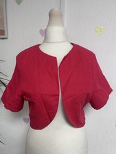 Vintage Bolero Cropped Red